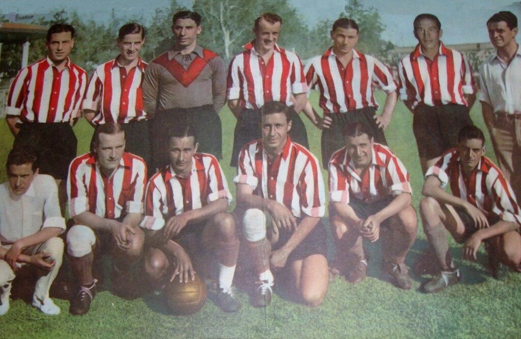 Estudiantes de La Plata 1934 avec Miguel Angel Lauri Flecha de Oro