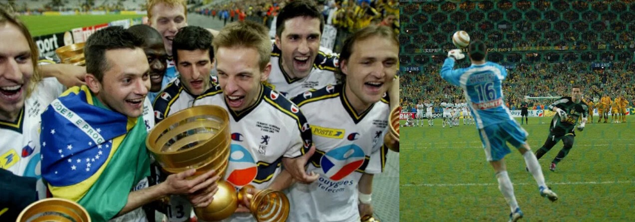 Lot Rare De 2 Broderies Pour Fanions FC Sochaux - UEFA Cup 2004-2005