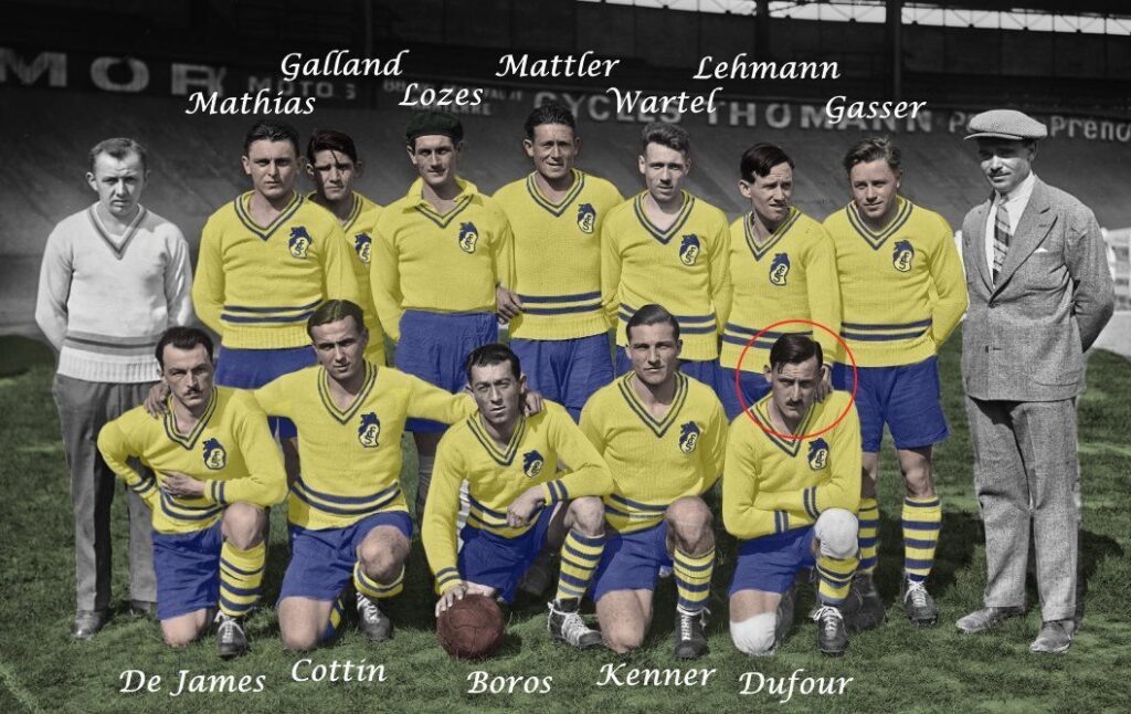 FC Sochaux Montbéliard vainqueur 6 à 3 du Stade Français à Paris Buffalo le 08/09/1929