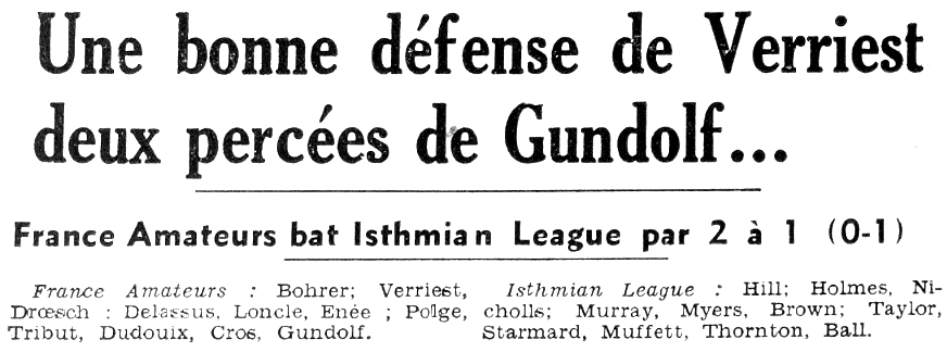 Henryk GUNDOLF équipe de France Militaires 1938