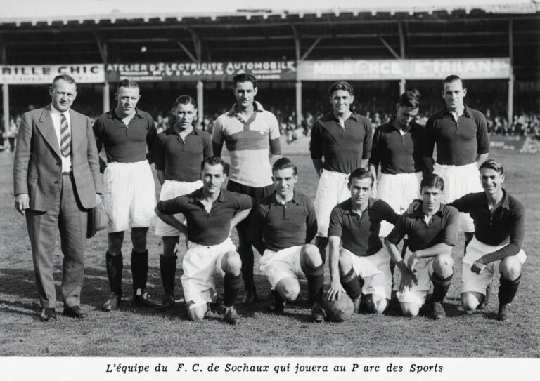 Photo équipe Sochaux lors de Nîmes Sochaux 1er Novembre 1931