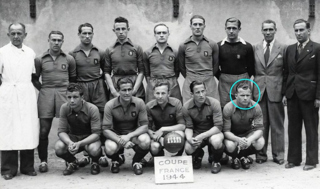 Equipe Fédérale Nancy Lorraine 1943/1944 lors de la finale de la Coupe de France