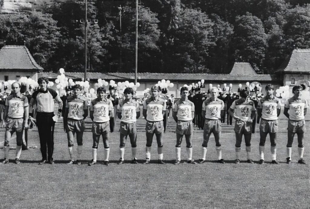 Equipe de Sochaux Coupe des Alpes 1985 La chaux de fonds sochaux 1985 06 29