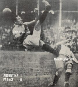 Etienne Mattler lors du match France Argentine Coupe du Monde 1930