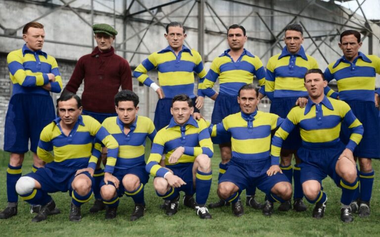 Photo colorisée FC Sochaux Montbéliard 1932 1933