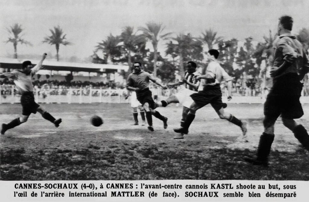 Le 1er Avril 1934 AS Cannes Vs Sochaux Montbéliard 4 a 0