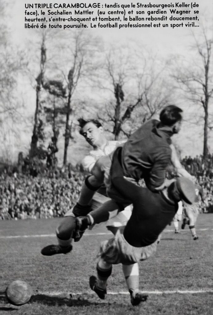 Phase de jeu du match Strasbourg Sochaux du 24 Mars 1935