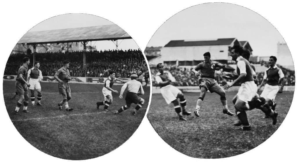 Pedro Duhart lors du Match Red Star Sochaux de Mars 1937