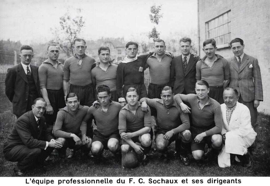 1934 06 01 Le Trait dunion Peugeot photo equipe ia(1) FC Sochaux Montbéliard 1933 1934