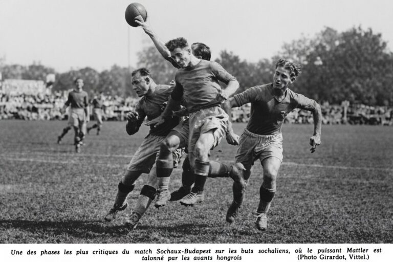 Mattler lors de Sochaux 'Elektromos Budapest du 20/08/1939