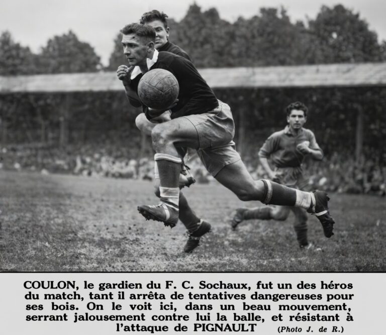 Coulon lors de FC Rouen Vs Sochaux du 27 Septembre 1942