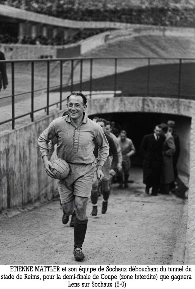 Mattler lors de RC Lens Vs Sochaux du 07 Mars 1943