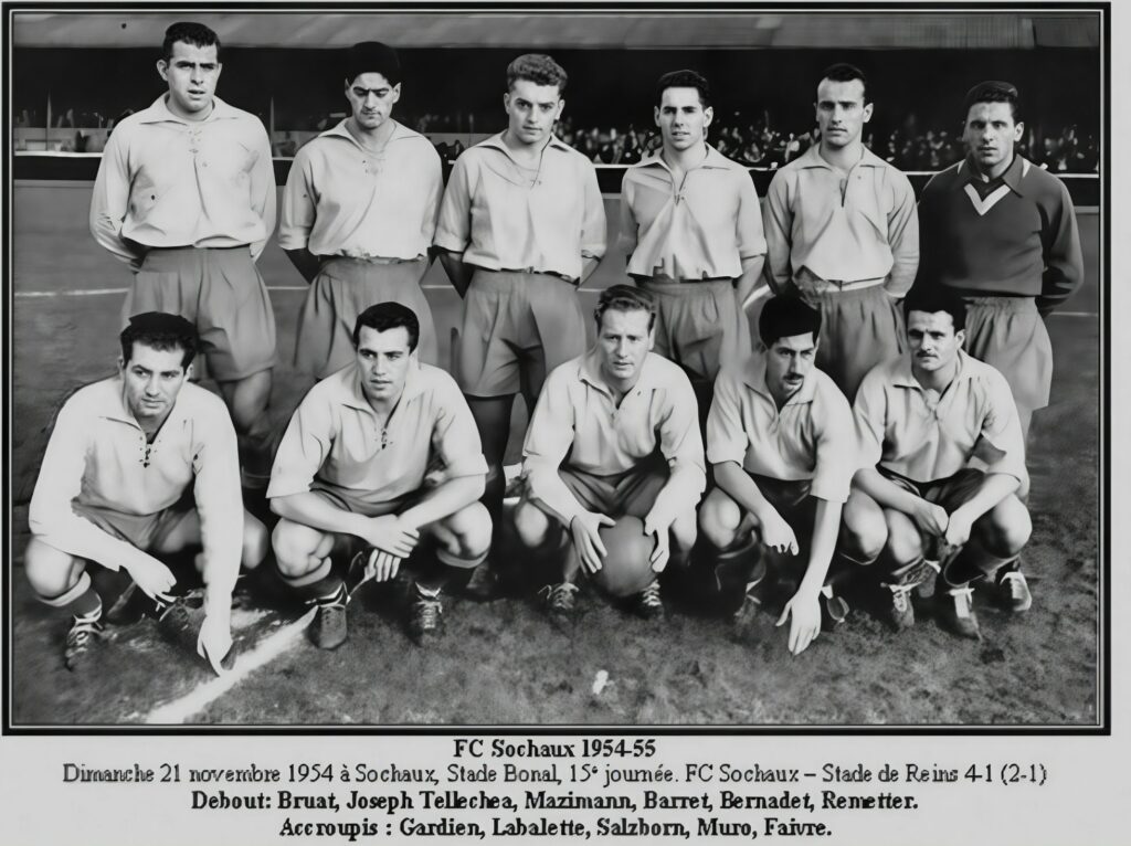 FC sochaux Montbéliard 1954 1955