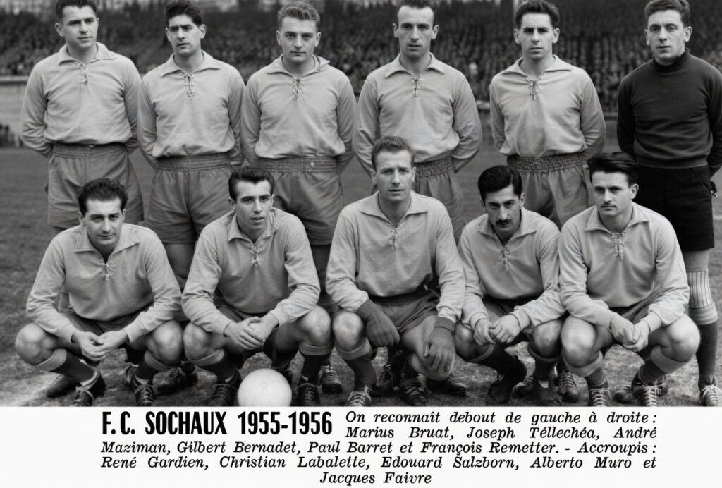 FC sochaux Montbéliard 1955 1956