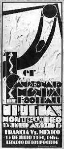 Annonce France Mexique 13 Juillet 1930 coupe du monde